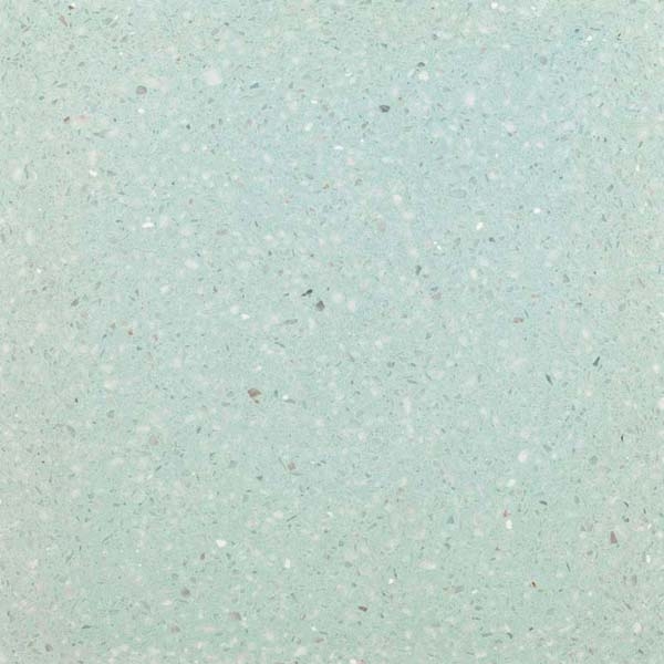 blue terrazzo tile with white aggregate