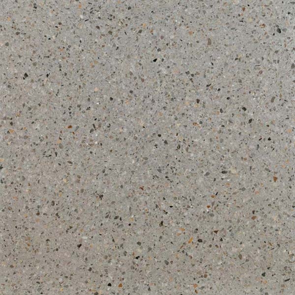 grey terrazzo tile with mix aggregate